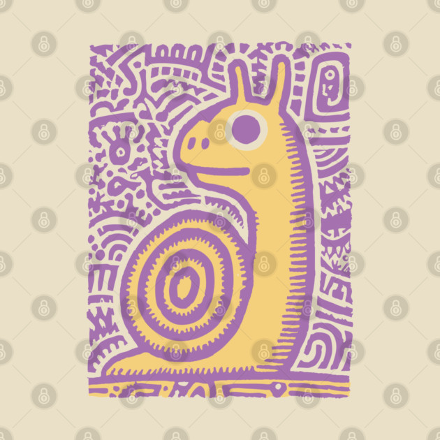 Psychedelic Snail | Groovy Garden Creature by TuncGK