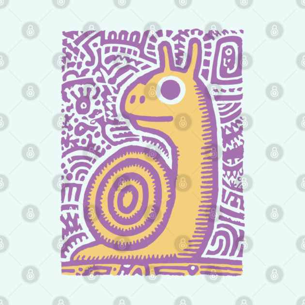 Psychedelic Snail | Groovy Garden Creature by TuncGK