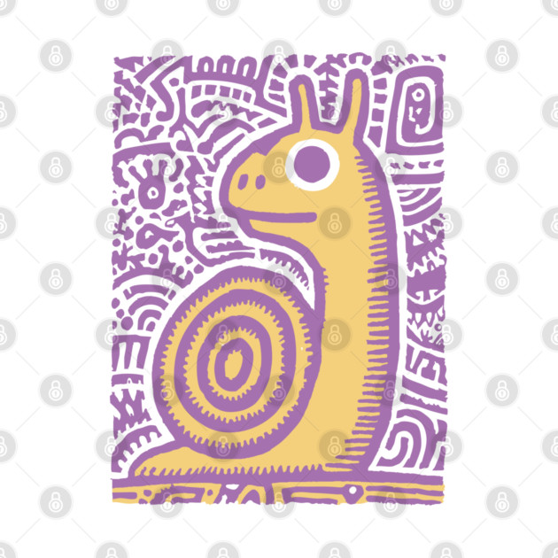 Psychedelic Snail | Groovy Garden Creature by TuncGK