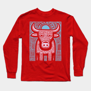 Pastel Taurus Zodiac | Gentle Bull Spirit Long Sleeve T-Shirt