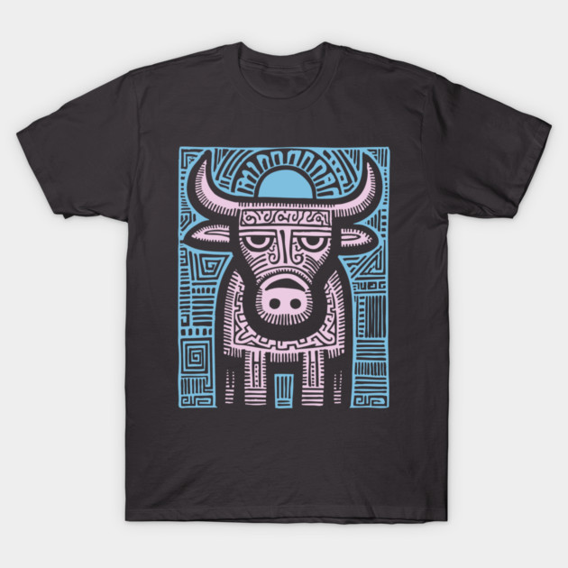 Pastel Taurus Zodiac | Gentle Bull Spirit T-Shirt by TuncGK