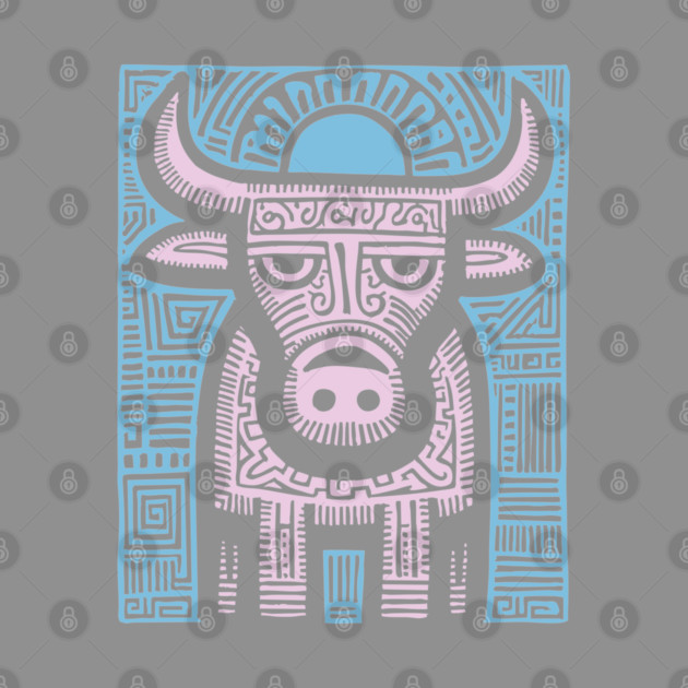 Pastel Taurus Zodiac | Gentle Bull Spirit by TuncGK