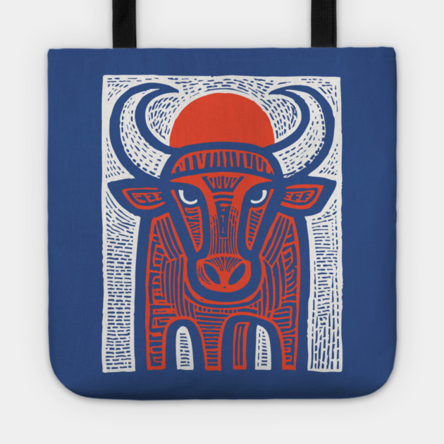 Sacred Bull Apis | Egyptian Mythology Inspired Tote by TuncGK