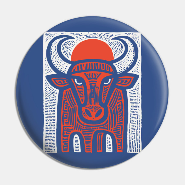 Sacred Bull Apis | Egyptian Mythology Inspired Pin by TuncGK