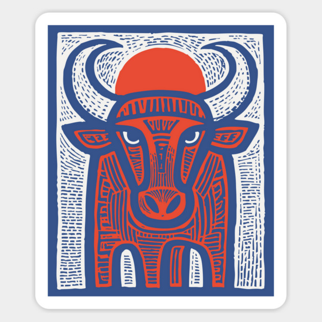 Sacred Bull Apis | Egyptian Mythology Inspired Magnet by TuncGK