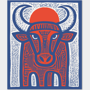 Sacred Bull Apis | Egyptian Mythology Inspired Posters and Art