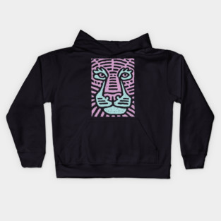 Abstract Tiger Camouflage | Psychedelic Jungle Cat Kids Hoodie
