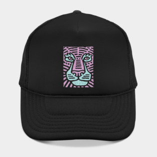Abstract Tiger Camouflage | Psychedelic Jungle Cat Hat