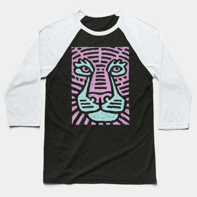 Abstract Tiger Camouflage | Psychedelic Jungle Cat Baseball T-Shirt by TuncGK
