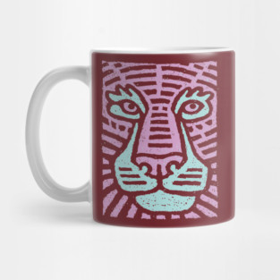 Abstract Tiger Camouflage | Psychedelic Jungle Cat Mug