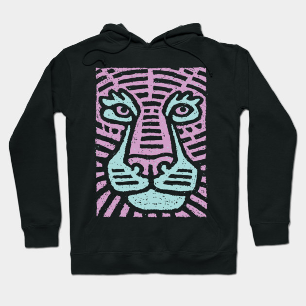 Abstract Tiger Camouflage | Psychedelic Jungle Cat Hoodie by TuncGK