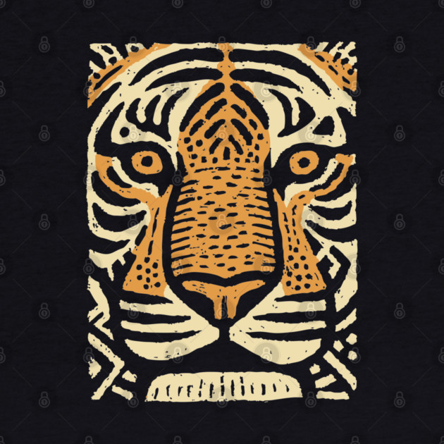 Primal Tiger Spirit | Tribal Big Cat Graphic by TuncGK