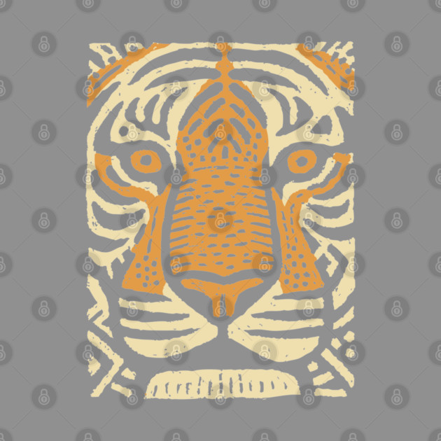 Primal Tiger Spirit | Tribal Big Cat Graphic by TuncGK