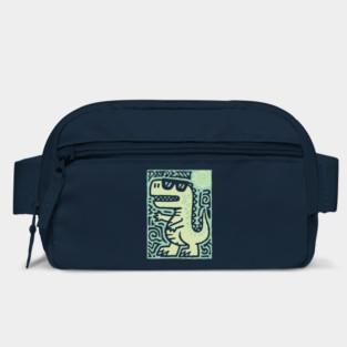 Whimsical T-Rex Doodle | Friendly Dinosaur Graphic Bag