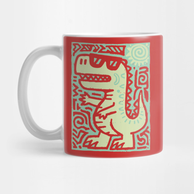 Whimsical T-Rex Doodle | Friendly Dinosaur Graphic by TuncGK