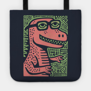 Nerdy T-Rex | The Clever-Saurus Geek Tote