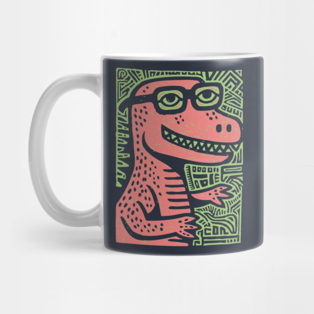 Nerdy T-Rex | The Clever-Saurus Geek by TuncGK