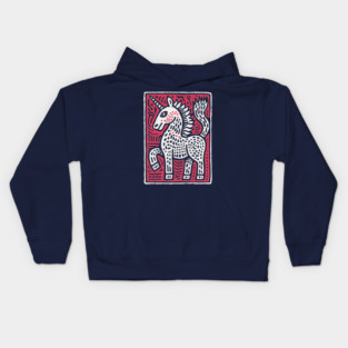 Primal Unicorn | Ancient Mythical Beast Kids Hoodie
