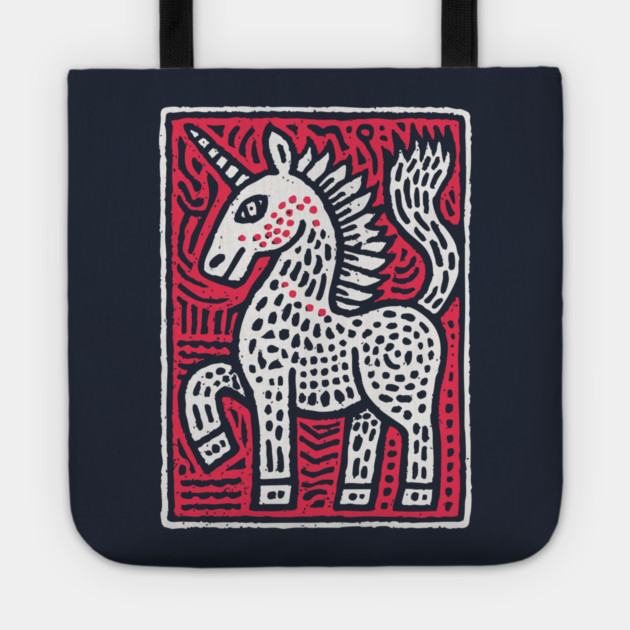 Primal Unicorn | Ancient Mythical Beast Tote by TuncGK