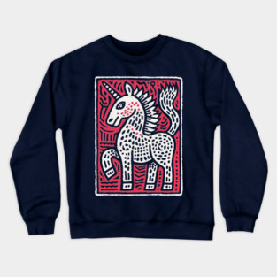 Primal Unicorn | Ancient Mythical Beast Crewneck Sweatshirt