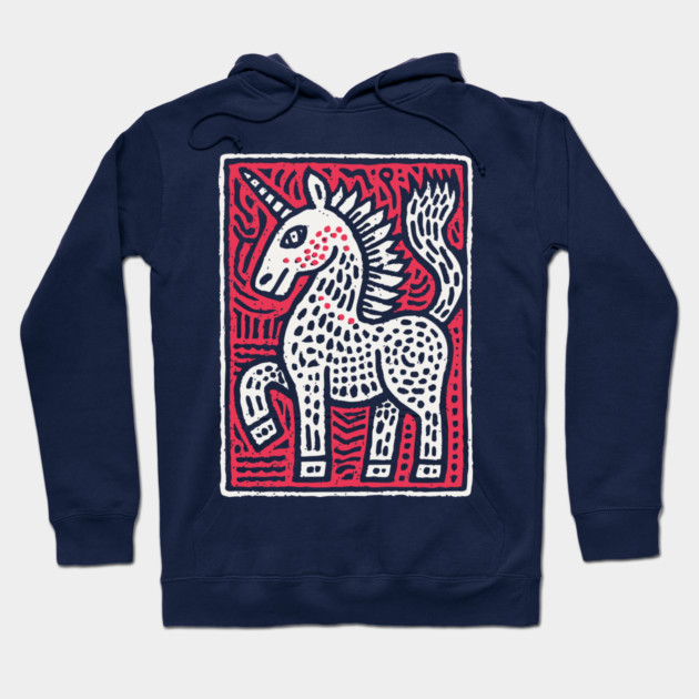 Primal Unicorn | Ancient Mythical Beast Hoodie by TuncGK