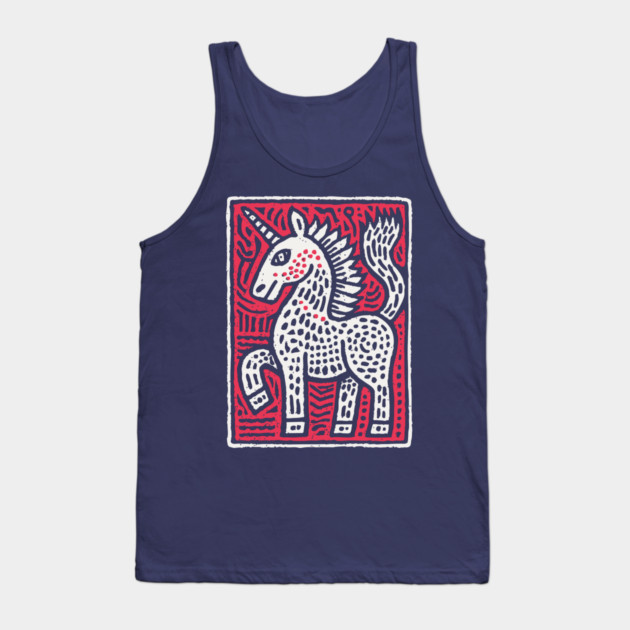Primal Unicorn | Ancient Mythical Beast Tank Top by TuncGK