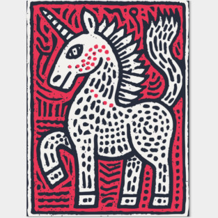 Primal Unicorn | Ancient Mythical Beast Posters and Art