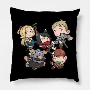 Chibi Dungeon Meshi Laios Party Pillow