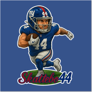 Cam Skattebo NY Running back Posters and Art