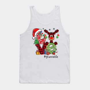 Cute Reindeer Love Grannie Life Merry Christmas Tank Top