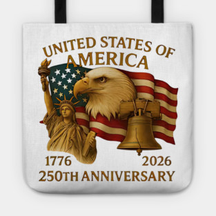 United States of America 1776 2026 250th anniversary birthday Tote