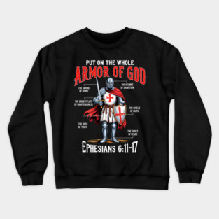 Full Armor of God Christian Bible Verse Crewneck Sweatshirt