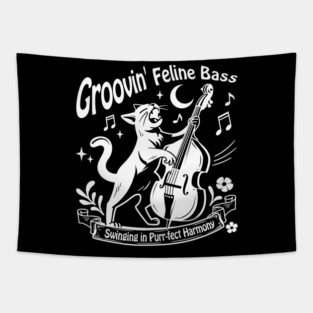 Groovin’ Jazz Cat – Singing with Upright Bass_BK Tapestry