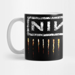 Nine Inch Nails Distressed Logo Mug
