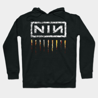 Nine Inch Nails Distressed Logo Hoodie