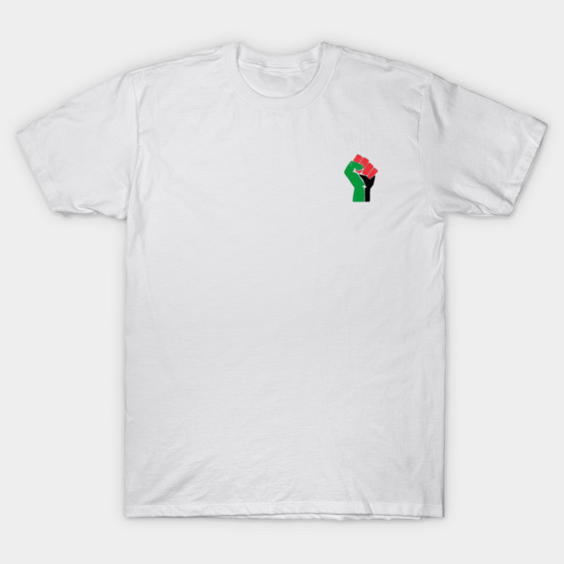 Free Palestine raised fist T-Shirt by Nerd Studios