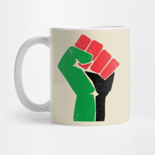 Free Palestine raised fist Mug