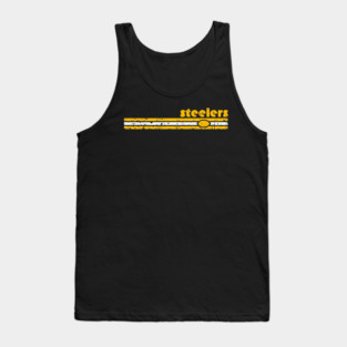 Steelers 70S Stripe Tank Top