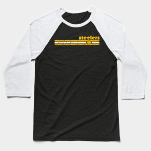 Steelers 70S Stripe Baseball T-Shirt