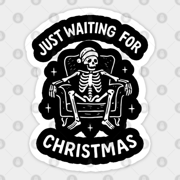 Just Waiting For Christmas Anti Cheer Holiday Vibes Sticker by Anticorporati