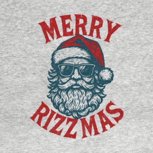 Merry Rizzmas Cool Santa Gen Z Holiday T-Shirt