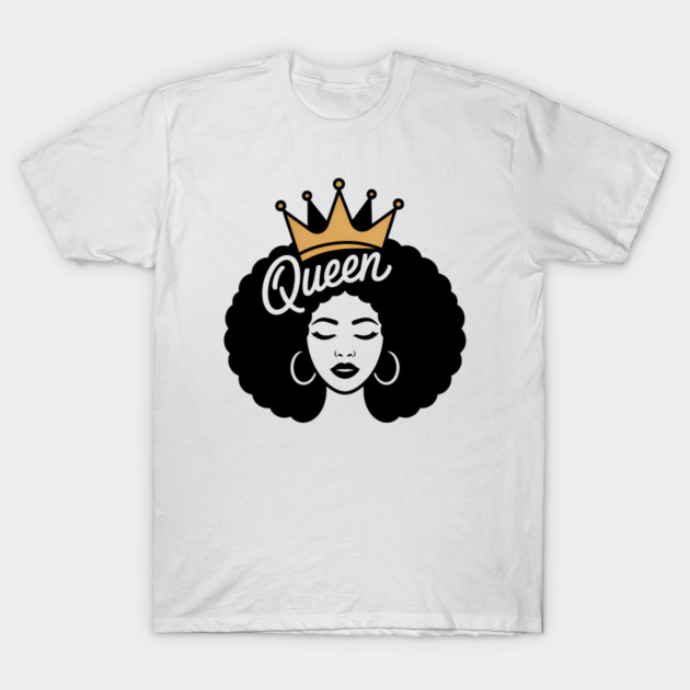 Queen African Pride Afro Woman T-Shirt by Adwoa's Store
