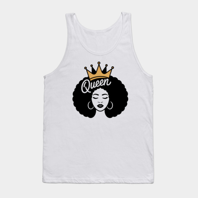 Queen African Pride Afro Woman Tank Top by Adwoa's Store