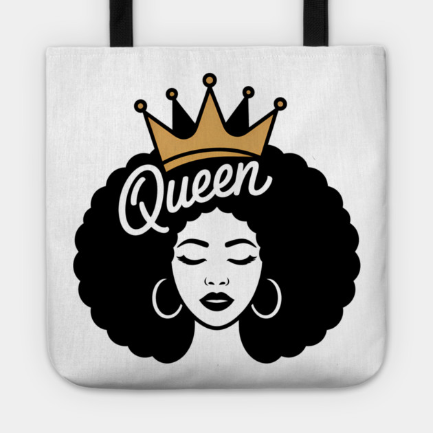 Queen African Pride Afro Woman Tote by Adwoa's Store