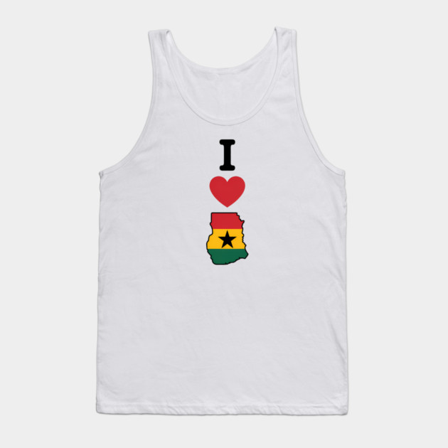 I Love Ghana African Pride Travel Tank Top by Adwoa's Store