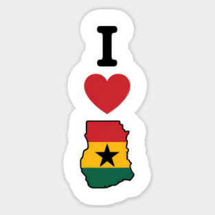 I Love Ghana African Pride Travel Magnet