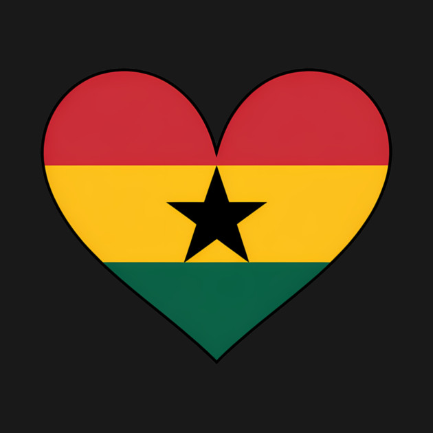 Ghana Love Heart Ghanaian Pride by Adwoa's Store