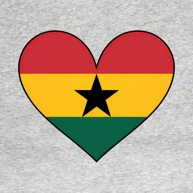 Ghana Love Heart Ghanaian Pride by Adwoa's Store