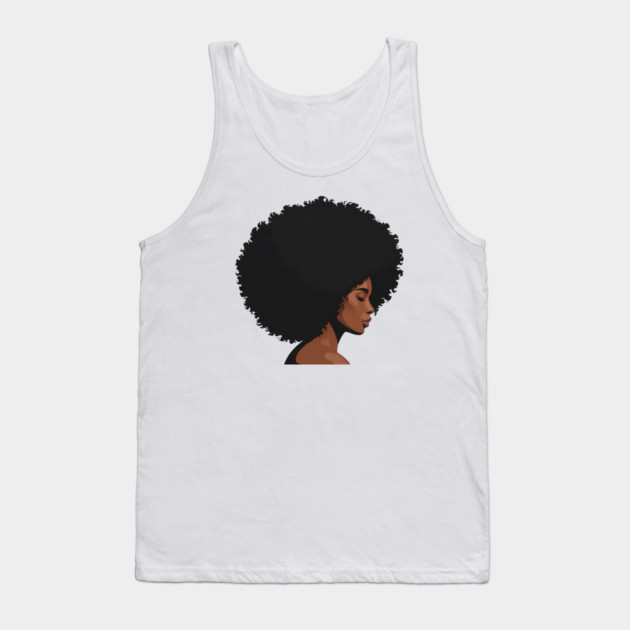 Afro Woman Illustration African Pride Tank Top by Adwoa's Store