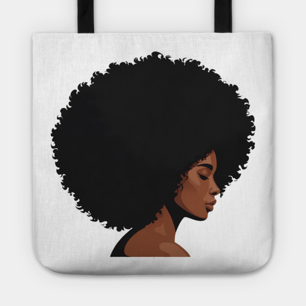 Afro Woman Illustration African Pride Tote by Adwoa's Store